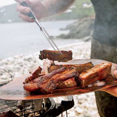 Grilled Root Beer Pork Ribs