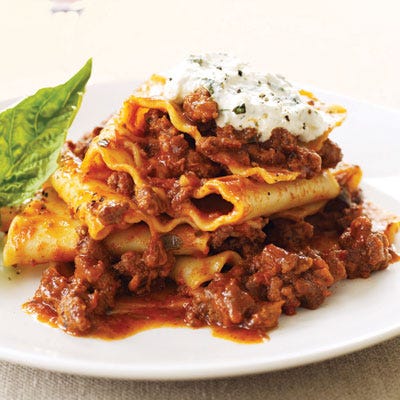 <p>When ground beef is on sale at the supermarket, load a few packages into your cart. It's a versatile protein that can be used in a variety of dishes adults and kids like.</p><br />

<a href="/recipes/cooking-recipes/martha-stewart-ground-beef-dishes" target="_blank"><b>Ground Beef Recipes from Martha Stewart</b></a><br />
<a href="/recipes/cooking-recipes/ground-beef-recipes-021709" target="_blank"><b>1 Pound of Ground Beef 11 Ways</b></a><br />
<a href="/recipes/cooking-recipes/easy-ground-beef-recipes" target="_blank"><b>Easy Ground Beef Recipes</b></a><br /><br />

<b>Pictured Recipe: <a href="/recipefinder/lasagna-toss-bolognese-recipe" target="_blank">Lasagna Toss Bolognese</a></b>