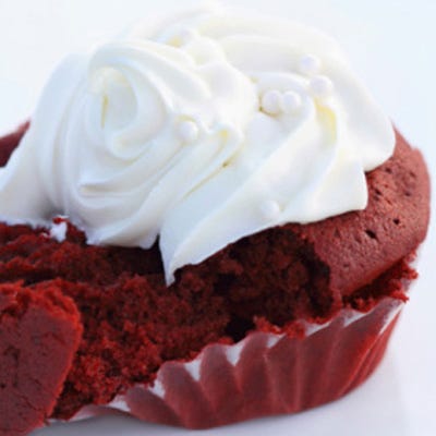Mini Red Velvet Cupcakes with Cream Cheese Frosting