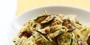 Spaghetti with Roasted Zucchini