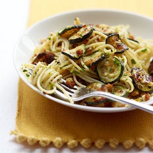 Spaghetti with Roasted Zucchini