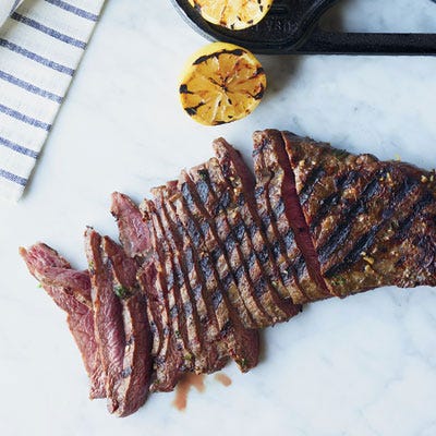 Lemon-and-Garlic-Marinated Flat Iron Steak