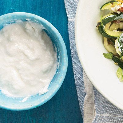<p>To make the dairy-free nut cream she serves over her delicious grilled zucchini ribbons, Alyssa Gorelick thickens macadamia milk with xanthan gum, available at health food stores. She drizzles the extra cream on stir-fries.</p>
<p><strong>Recipe:</strong> <a href="../../../recipefinder/macadamia-cream-recipe-fw0612" target="_blank"><strong>Macadamia Cream</strong></a></p> 