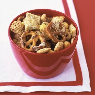 Cereal Mix with Olive Oil and Parmesan
