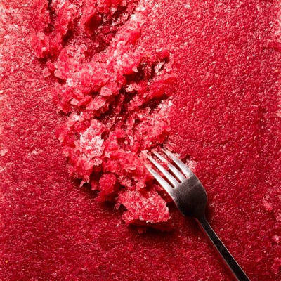 Watermelon and Wine Granita