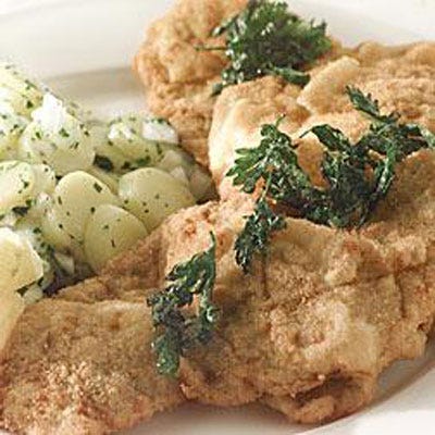 Weinerschnitzel with Warm Potato Salad