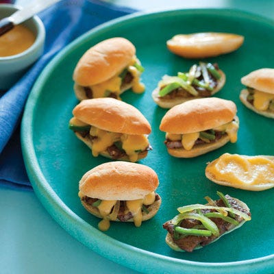 Mini Philly Cheesesteak Sandwiches