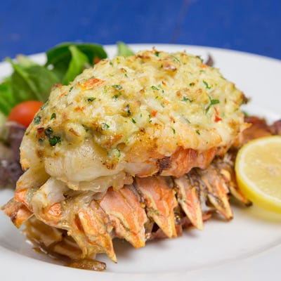 Lobster Stuffed with Crab Imperial