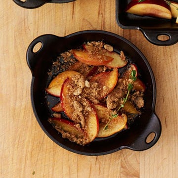 Nectarine-Thyme Crumble