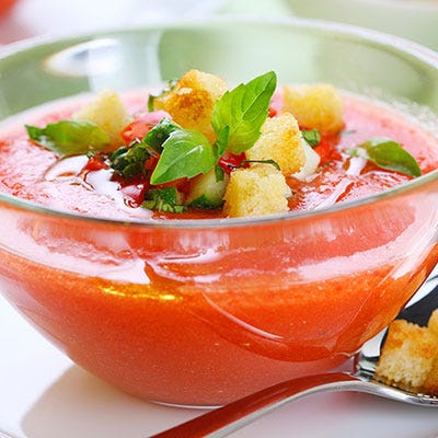 Grilled Tomato Gazpacho