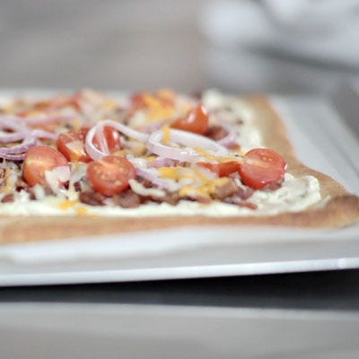 Spicy Jalapeño and Bacon Flatbread