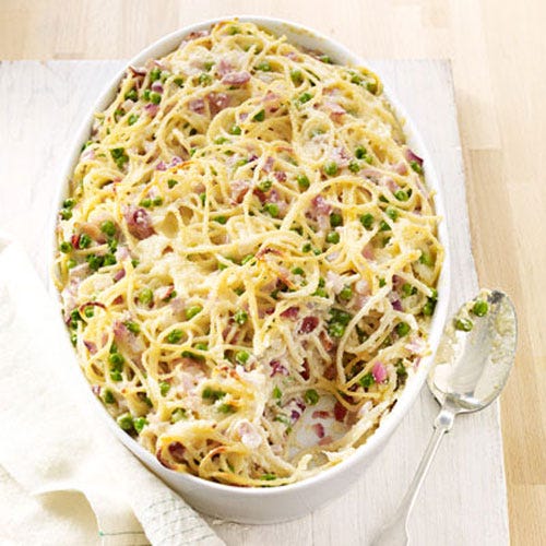 <p>This spaghetti-casserole fusion adds in some sure-to-please ingredients like bacon and cheese. It just might be your family's new favorite.</p><p><b>Recipe:</b> <a href="/recipefinder/spaghetti-pie-recipe-ghk1012" target="_blank"><b>Spaghetti Pie</b></a></p>