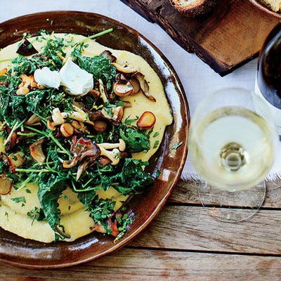Soft Polenta with Mixed Mushrooms and Gremolata
