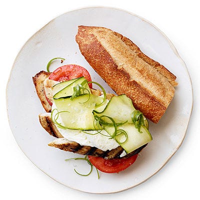 Lemony Chicken and Zucchini Sandwiches