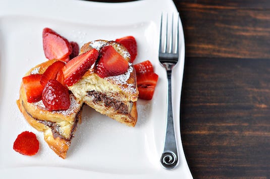Food, Dishware, Ingredient, Serveware, Tableware, Cutlery, Kitchen utensil, Fruit, Strawberries, Sweetness, 