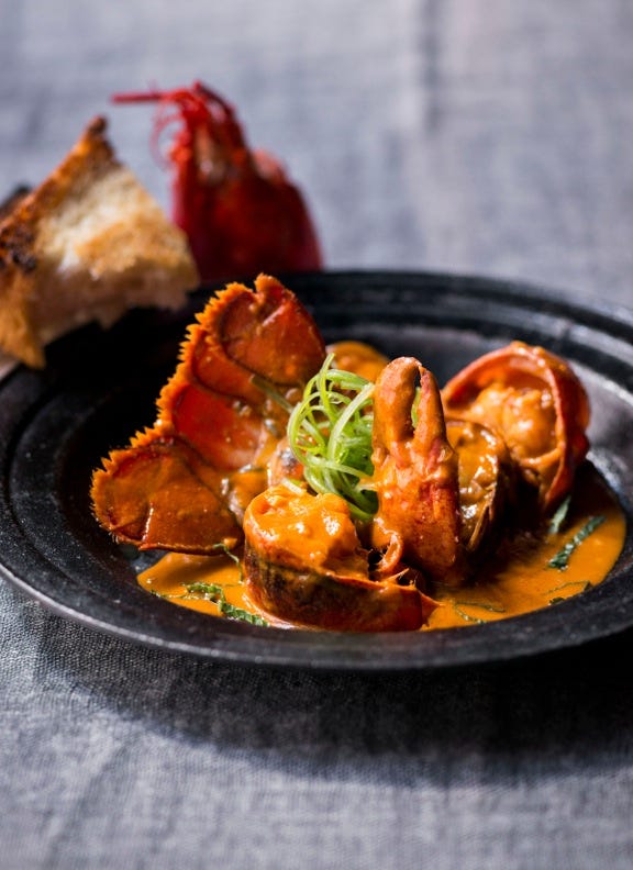 Chili Lobster and Texas Toast