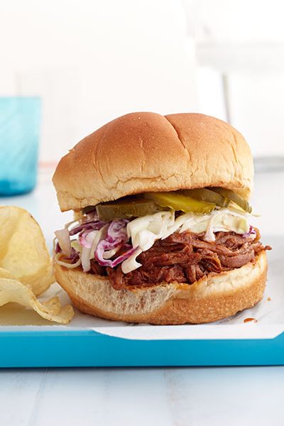 BBQ Brisket Sandwiches with Quick Slaw