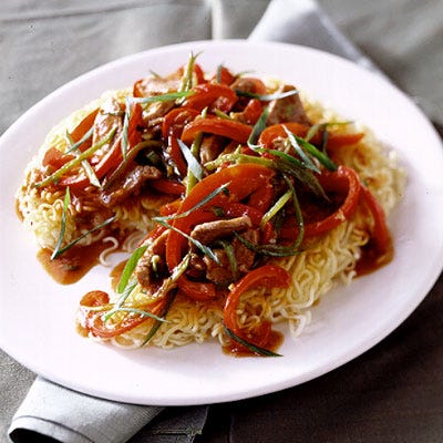 Crispy Noodle Pancake with Barbecued Pork Crispy Noodle Pancake with Barbecued Pork