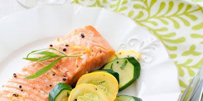 Roasted Salmon with Summer Squash Recipe