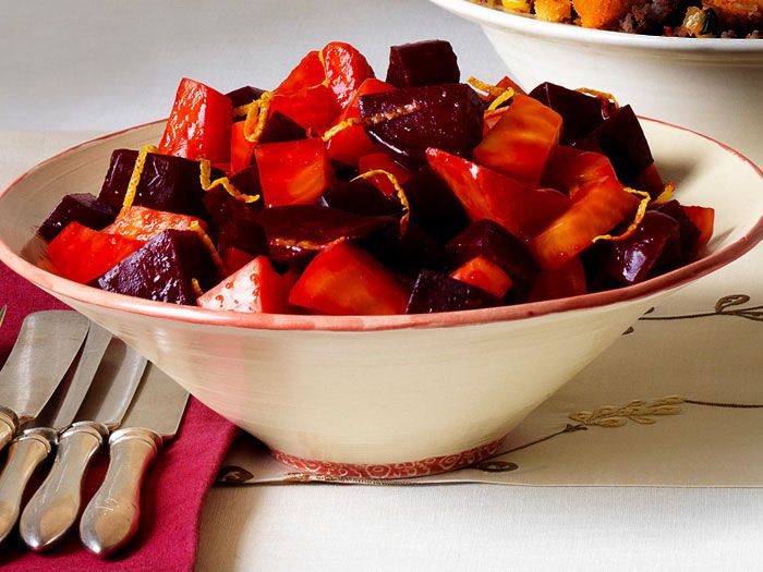 Add some color to your Thanksgiving table with a bowl of delicious red and golden beets.
<br /><br />
<a href="http://www.redbookmag.com/recipefinder/warm-sweet-and-sour-orange-beets-recipe">Get the recipe!</a>