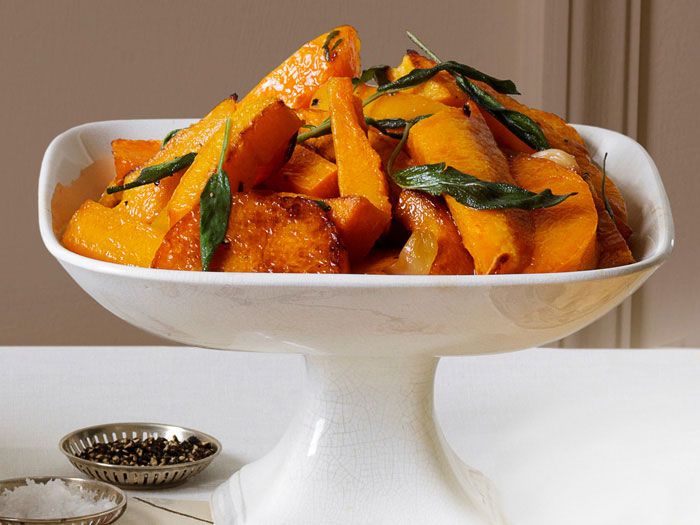 Roasted with garlic cloves, drizzled with nutty brown butter, and topped with crispy sage leaves, this squash smells as good as it tastes.
<br /><br />
<b><a href="http://www.redbookmag.com/recipefinder/roasted-garlic-squash-crispy-sage-brown-butter-recipe"target="_new">Get the recipe!</a></b>