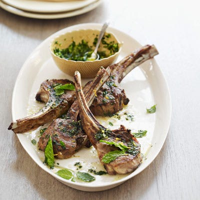 Lamp Chops with Mint Gremolata February 2010