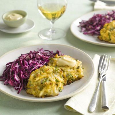 Crab Cakes with Asian Slaw