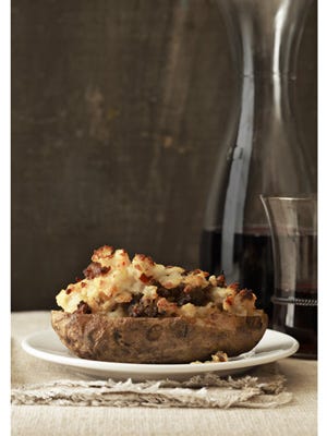 Twice-Baked Potato with Chorizo