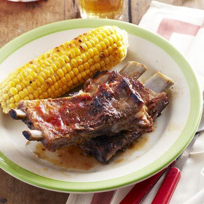 Ribs with Carolina Barbecue Sauce
