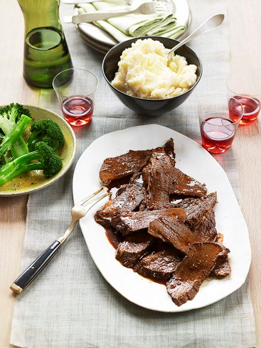 Braised Brisket with Red Wine and Rosemary