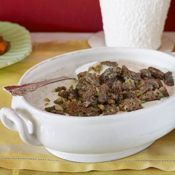 <p>Creamy and savory, cheesy grits are a Southern staple at all times of day, but these grits studded with meaty morel mushrooms are an outstanding brunch dish.</p>
<p><strong>Recipe: <a
href="http://gogonow.org/recipefinder/parmesan-grits-morels-recipe-clx0411%22
target="_blank"> Parmesan Grits with Morels
</a></strong></p>