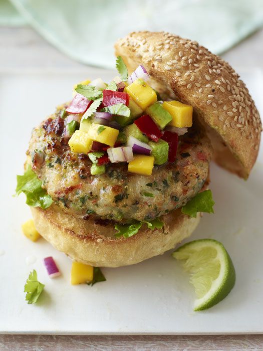 <p>For a lighter, healthier take on the usual barbecue fare, try these shrimp burgers with a sweet, creamy fruit salsa. <br /><br /> <a href="http://www.redbookmag.com/recipefinder/shrimp-burgers-mango-avocado-salsa-recipe-rbk0811" target="_blank">Get the recipe!</a></p>