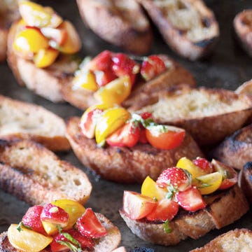 Bruschetta with Strawberries and Tomatoes