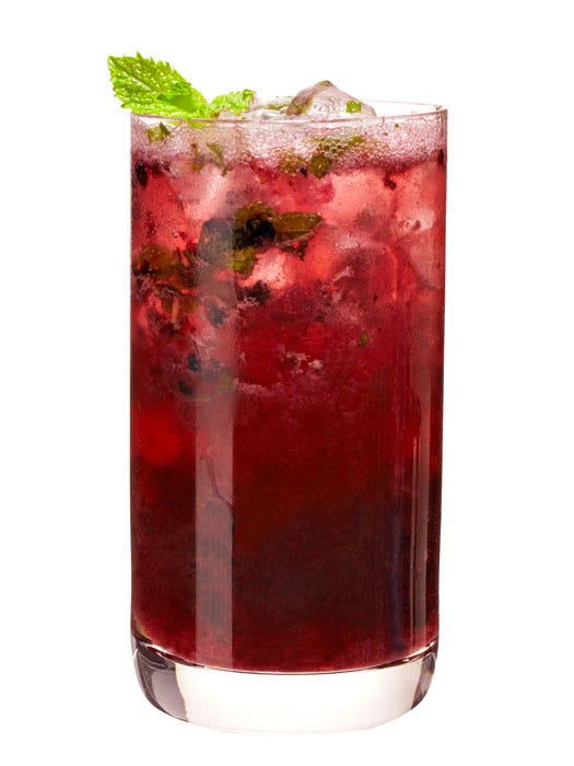 The Black and Blue Mojito
