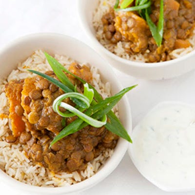 Pumpkin and Lentil Curry