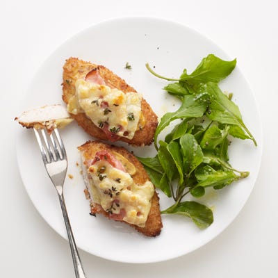 Chicken Cutlets with Ham and Swiss