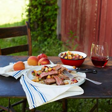 Grilled Steak with Stone-Fruit Tapenade