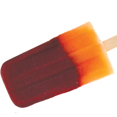 Blueberry Curaçao-Melon Popsicles
