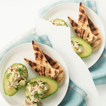 Avocados are not just creamy and delicious, they are also full of potassium and vitamins B, E, and K. They have also been proven to lower cholesterol. As if you needed any more convincing to head down to the supermarket and buy a whole bunch of avocados, this scrumptious recipe calls for stuffing avocados with lemony crab salad.