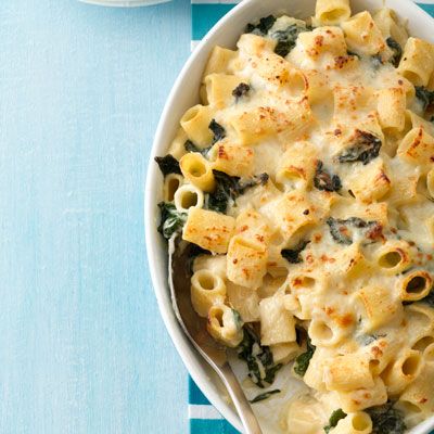 Double-Cheese Macaroni and Greens