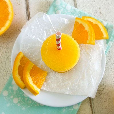 Frozen Tangerine Screwdriver Popsicles