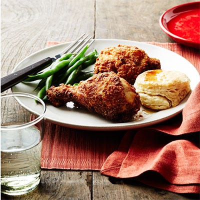 <p>The Southern States lay claim to this dish. The chicken can be soaked in buttermilk (such as in this recipe), milk, or brine, dusted with spices or kept plain, and fried in oil or even lard. But one thing stays the same: It has to be crispy.</p><p><strong>Recipe:</strong> <a href="http://gogonow.org/recipefinder/southern-buttermilk-fried-chicken-recipe-wdy0314%22%3E%3Cstrong%3ESouthern Buttermilk Fried Chicken</strong></a></p>