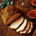 <p>Seasoned bread crumbs form an appealing brown crust on this turkey breast that tastes as good as it looks. We developed it for quick weeknight cooking, but it would make a fine holiday feast for a small group.</p><br />
<p><b>Recipe: </b><a href="/recipefinder/turkey-breast-mustard-sage-crumbs-recipe-8340" target="_blank"><b>Turkey Breast with Mustard Sage Crumbs</b></a></p>