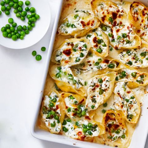 Sweet Pea and Mint Stuffed Shells