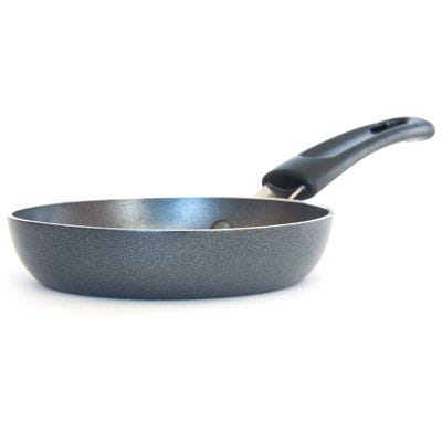 You'll need a small frying pan to cook your eggs, preferably <a href="/kitchen/cookware-reviews/best-nonstick-cookware" target="_blank">nonstick</a>. Warm the pan over medium-low heat. Hold your hand roughly six inches from the pan. When you begin to feel warmth rising, the pan is ready for the butter.