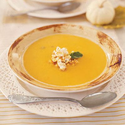 An autumn classic, this soup features the tart flavors of fresh Granny Smith apples as well as cider. Picking your own at a local orchard also ensures you know where your food comes from, and you can take heart in the fact that those apples haven't traveled thousands of miles to get to you.<br /><br />
<strong>Recipe:</strong> <a href="/recipefinder/butternut-squash-soup" target="_new">Butternut Squash Soup</a>