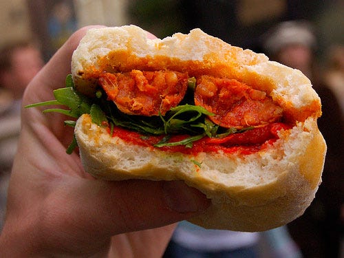 Chorizo sandwic