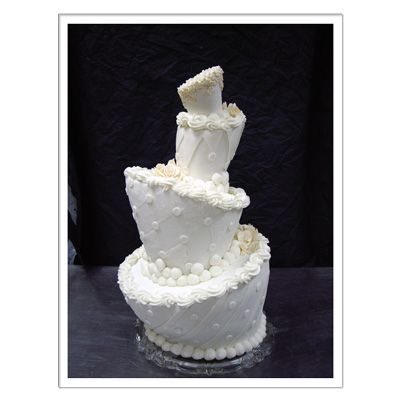 <p>Matt Lewis of Matty Cakes Bakery created this frosted feat of alternative angles known as the Topsy Turvy Cake. Four tiers defy gravity while displaying intricate surface sugar designs and fluffy frosting detailing.</p>
<br />
<p>Matty Cakes Bakery, Atlanta, GA</p>
<p>(404) 917-2253</p>
<p><a href="http://www.mattycakes.com" target="_new"><b>mattycakes.com</b></a></p><p><i>Please note: Matty Cakes Bakery is no longer in business</i></p>