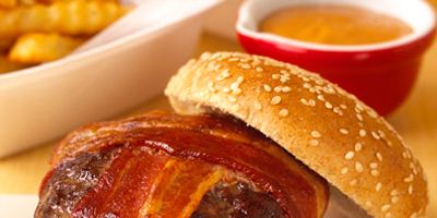 <p>Perfect beef patties (not too thick and not too thin) are graced with smoky, crisp bacon and all the fresh fixins to make the classic malt shop hamburger. By 1960, Ray Kroc had opened more than 200 McDonald's restaurants, bringing the burger fad to a fevered frenzy.</p><br /><p><b>Recipe: <a href="/recipefinder/BLT-Burgers" target="_blank">BLT Burgers</a></b></p>