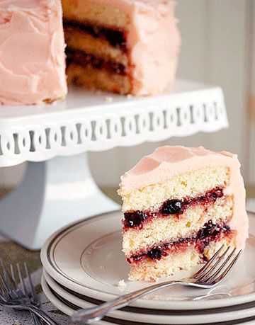 Filled with rich fruit preserves and topped with black-raspberry-flavored buttercream, this cake is a raspberry lover's dream.<br /><br /><b>Recipe:</b> <a href="/recipefinder/chambord-layer-cake-recipe-3841"target="_blank">Chambord Layer Cake</a>